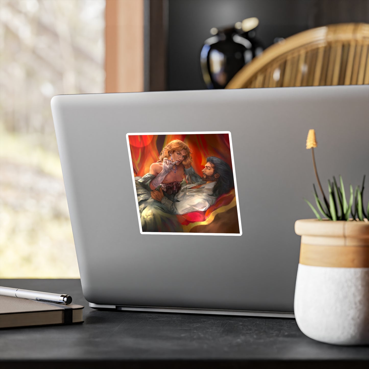 Commissioned Artwork - The Crimson Bow (Vinyl Sticker)