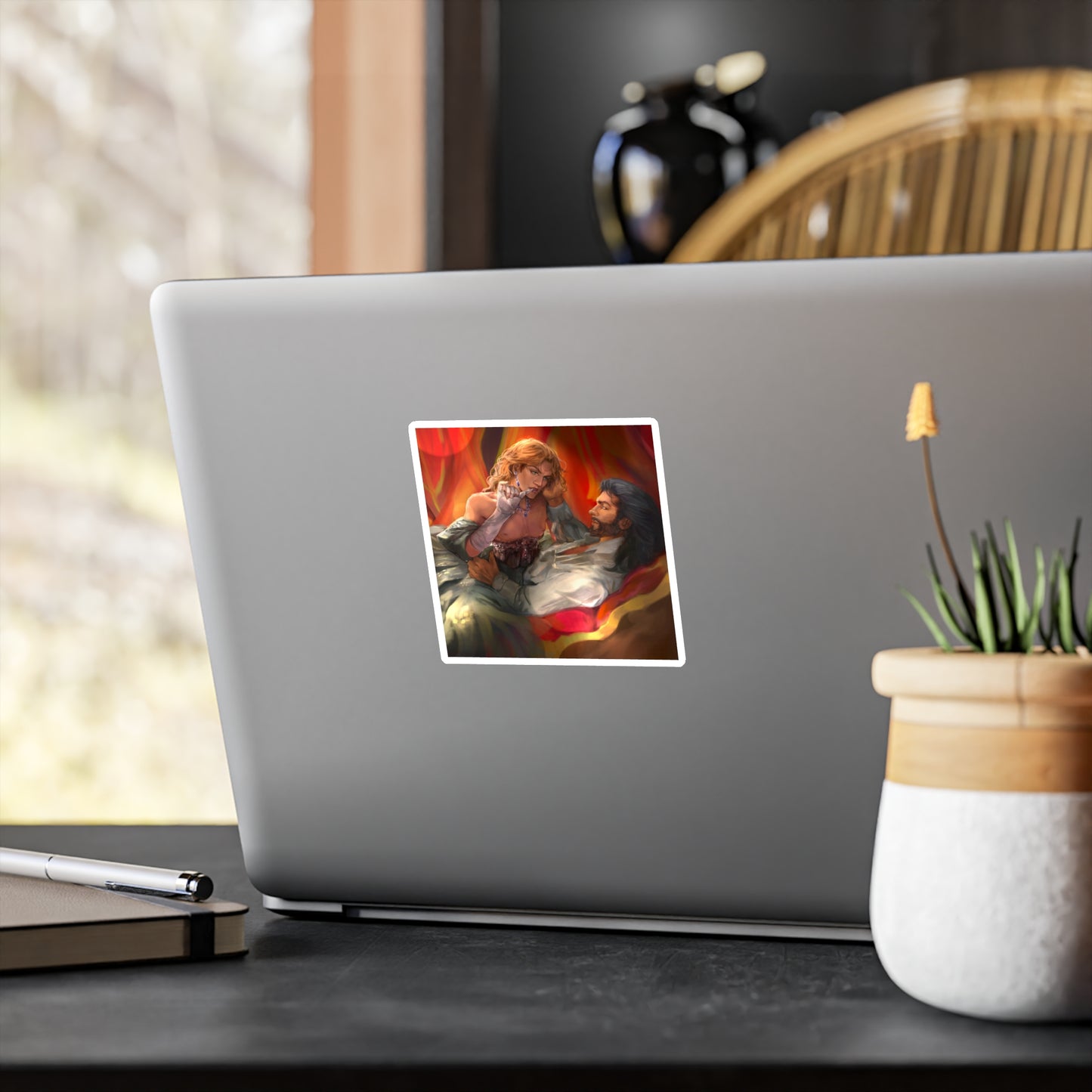 Commissioned Artwork - The Crimson Bow (Vinyl Sticker)